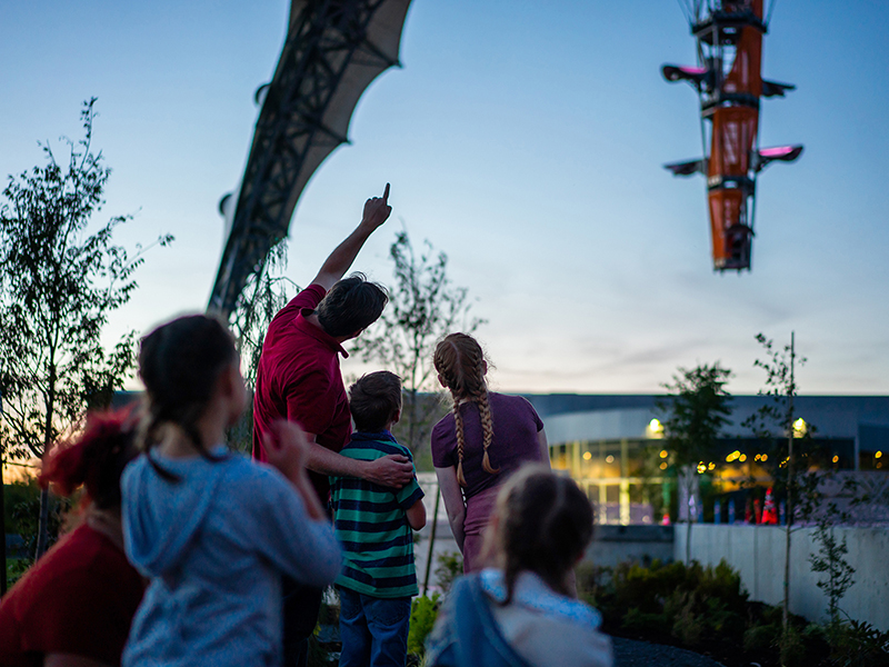 Outdoor space on the Rio Tinto Kennecott Plaza